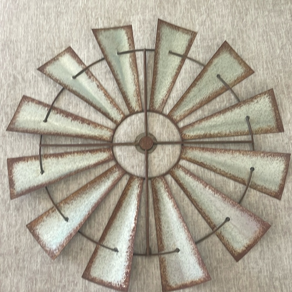 Decorative Farmhouse Windmill 35”